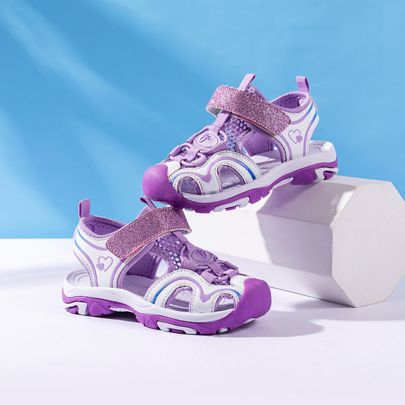 Children's Sandals Summer Girls Baotou Children's Shoes Beach Shoes