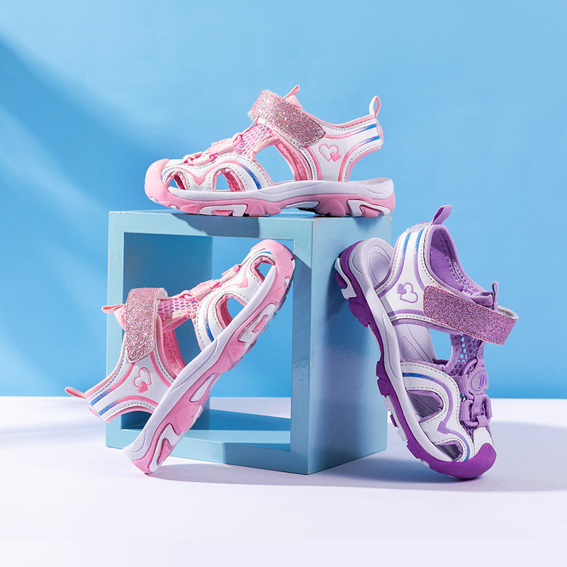 Children's Sandals Summer Girls Baotou Children's Shoes Beach Shoes