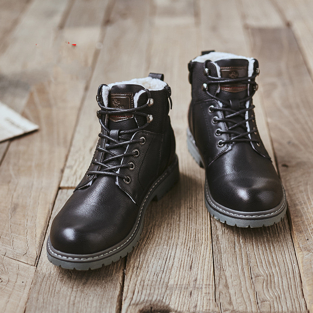 Men's casual round toe Martin boots