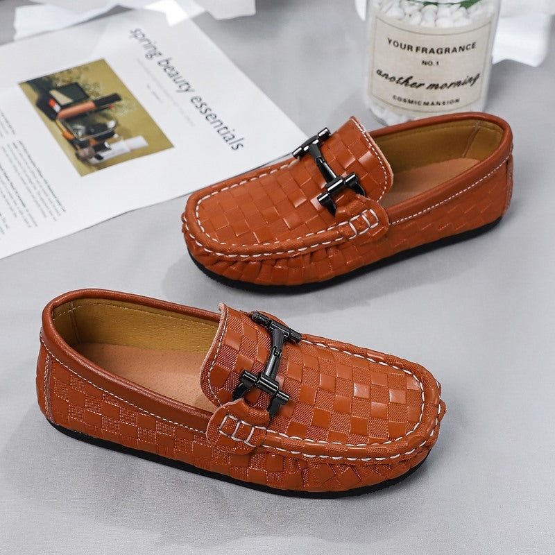 Large Size Summer Beanie Shoes Men's Leather New Casual Shoes Lazy Shoes