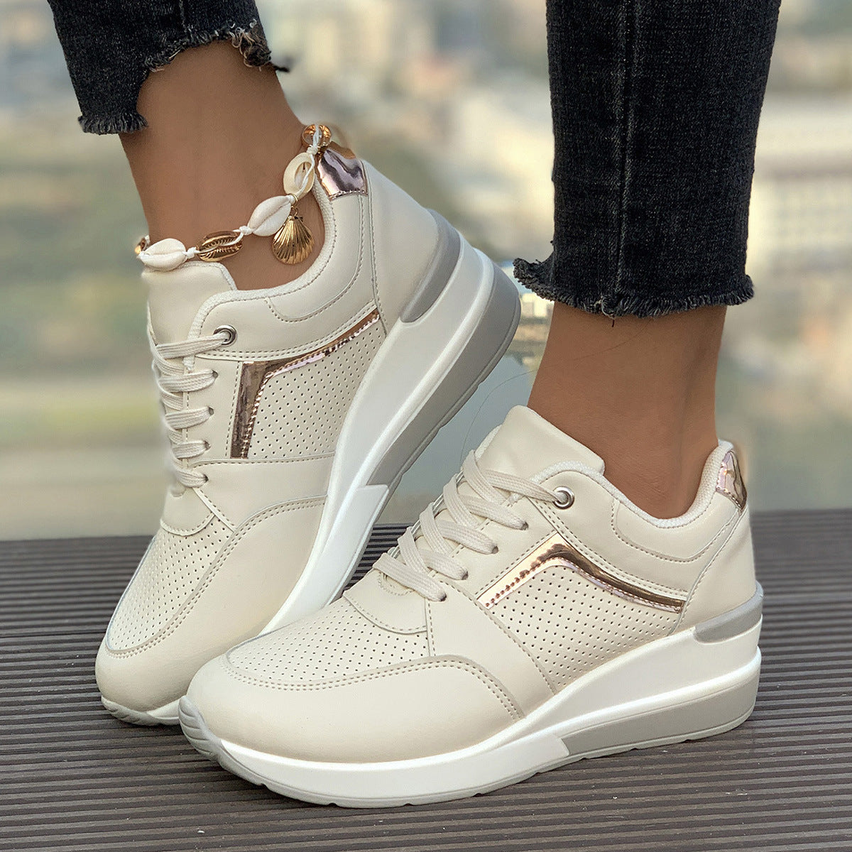 Women's Wedge Platform Sports Casual Shoes