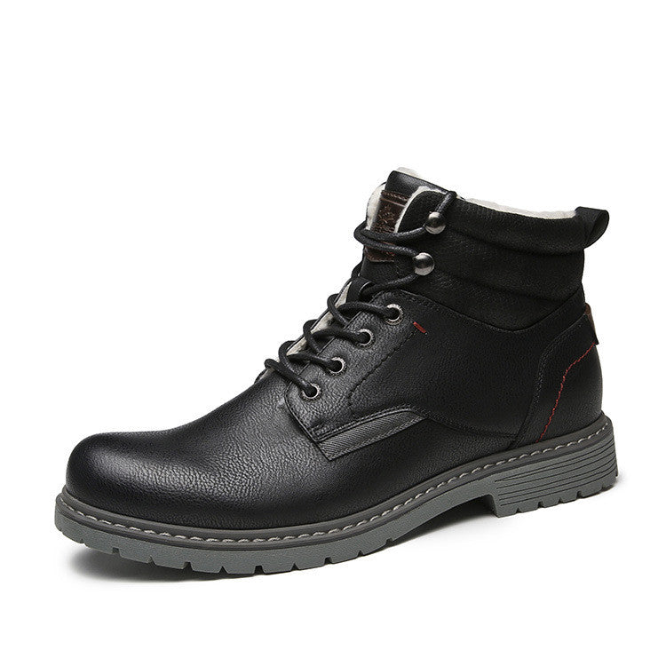 Men's casual round toe Martin boots