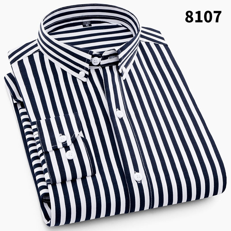 Men's Printed Long-sleeved Shirt Korean Style