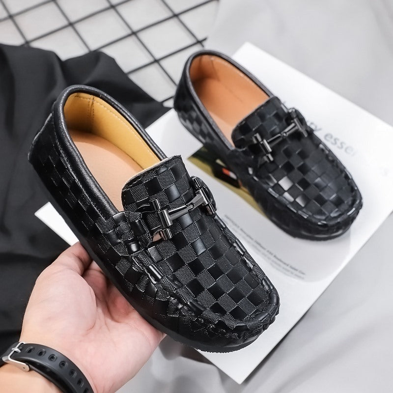 Large Size Summer Beanie Shoes Men's Leather New Casual Shoes Lazy Shoes